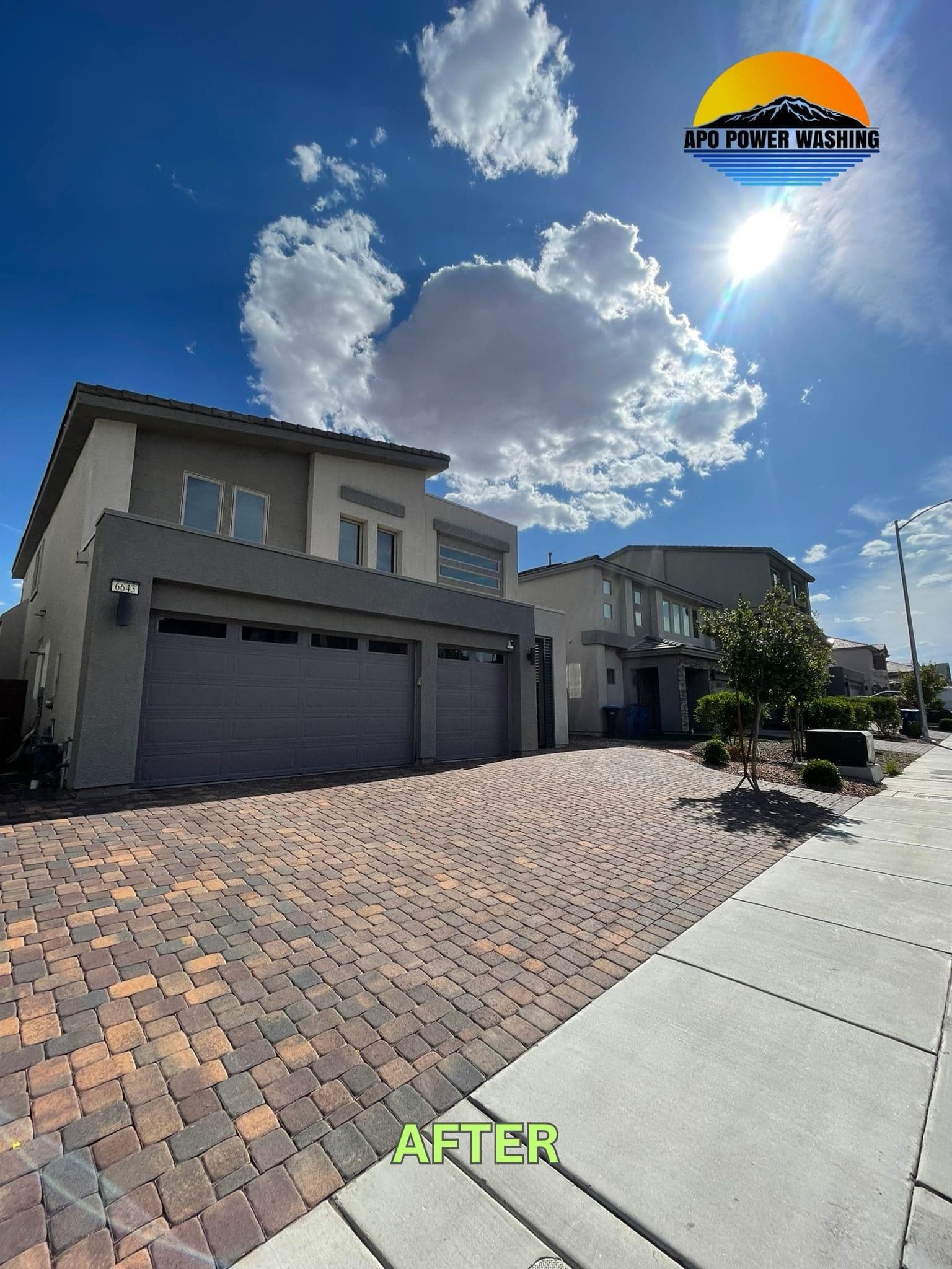 Project Driveway Revamp with APO Power Washing image