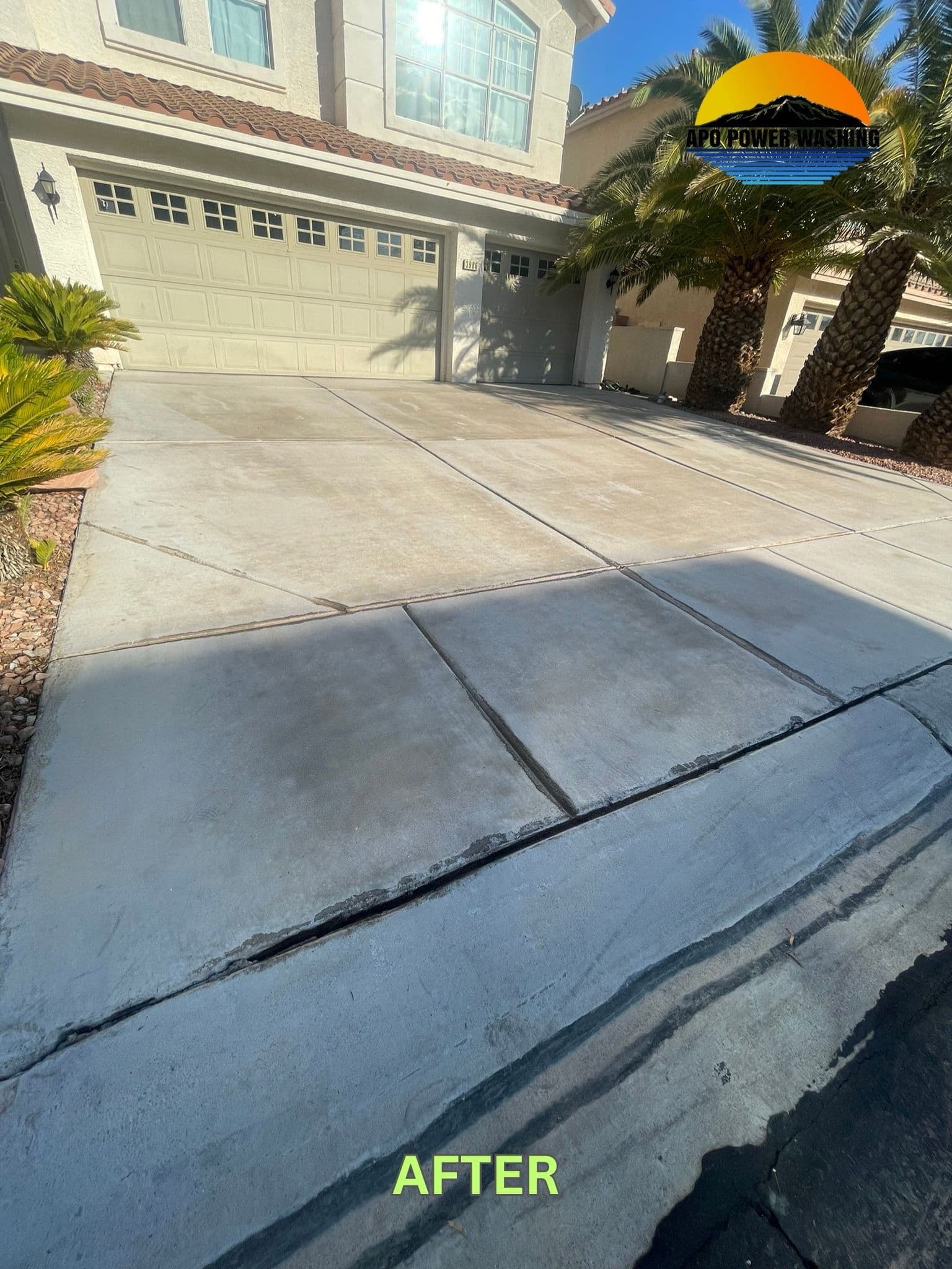 Project Driveway Transformation with Powerful Wash image